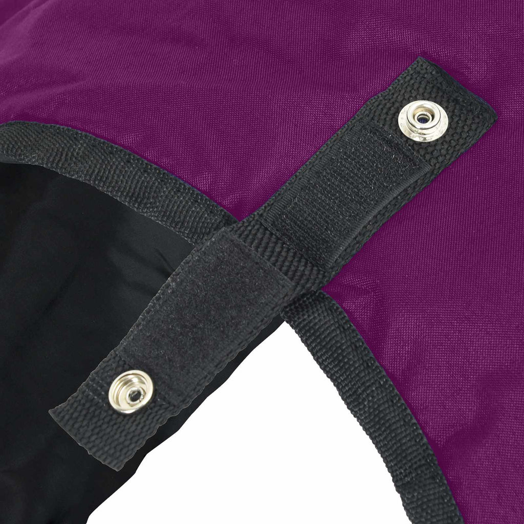 Pferdedecke Dunkelgrün und Schwarz 165 cm Polyester