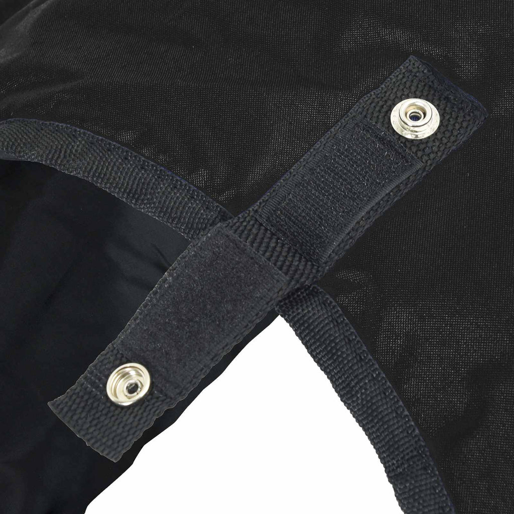 Pferdedecke Dunkelgrün und Schwarz 95 cm Polyester
