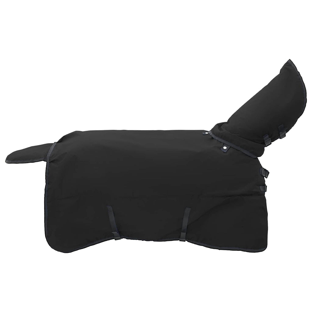 Pferdedecke Dunkelgrün und Schwarz 135 cm Polyester