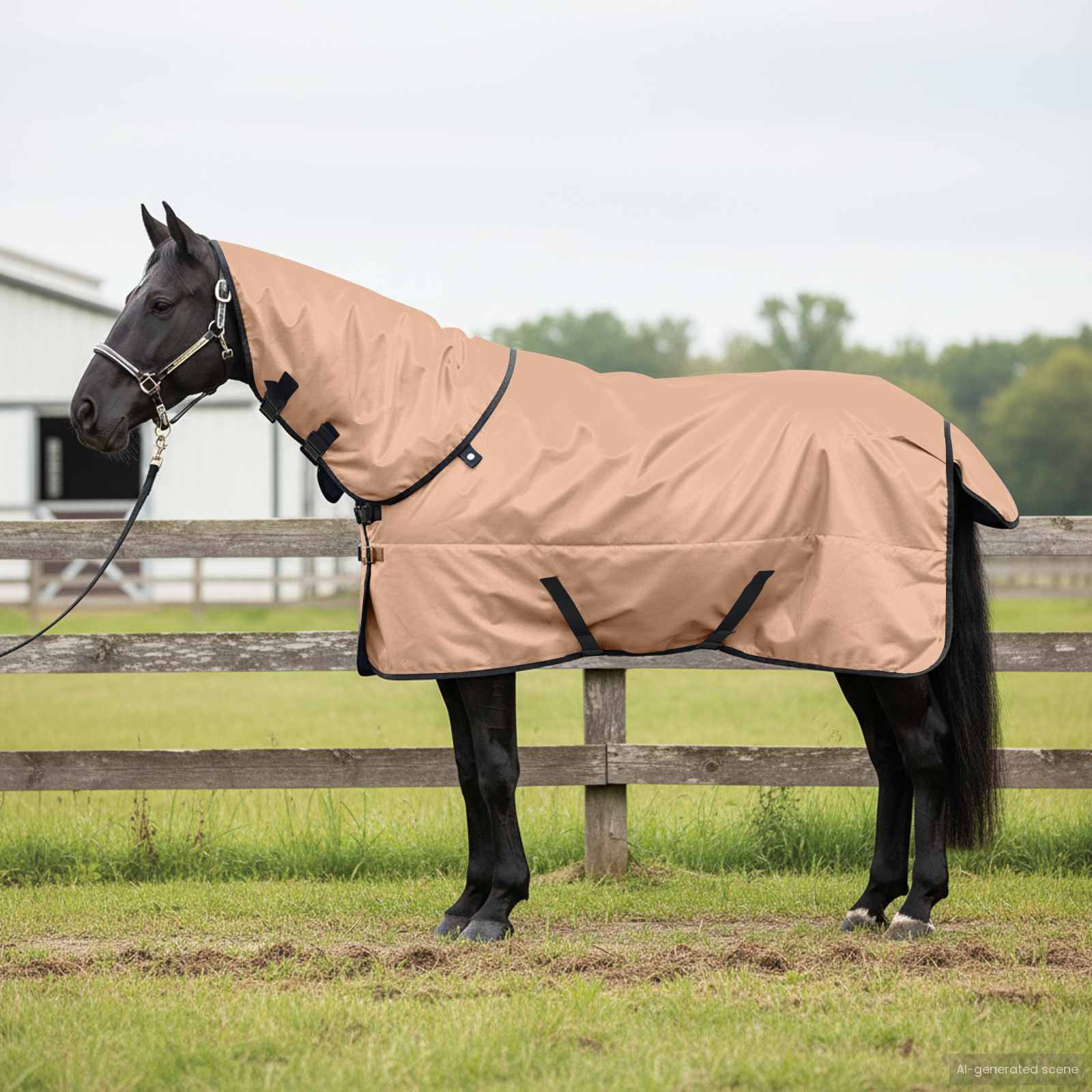 Pferdedecke Cappuccino 145 cm Polyester