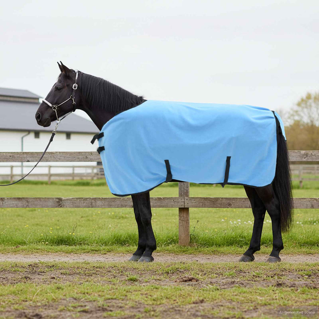Pferdedecke Volles Aqua 115 cm Polyester