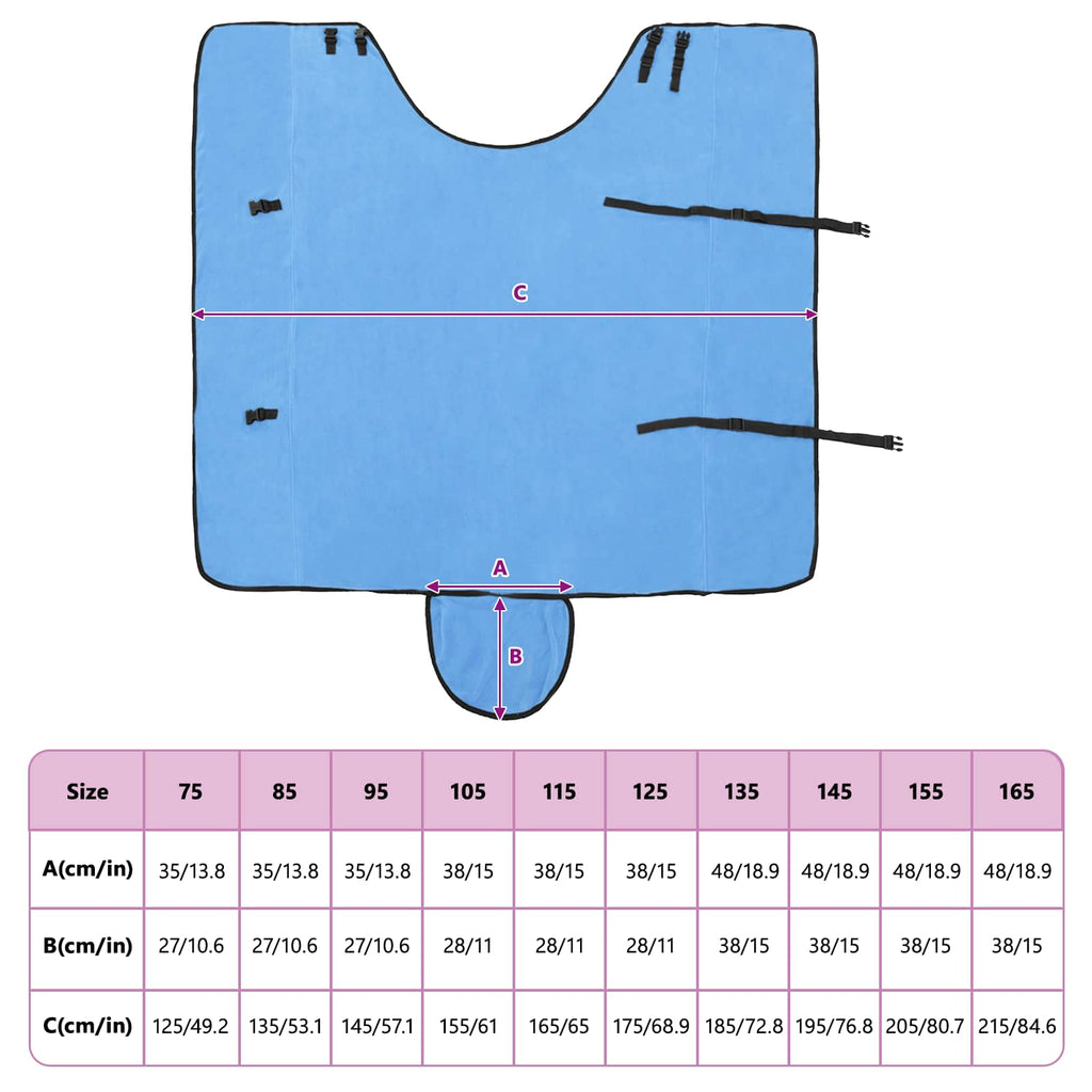 Pferdedecke Volles Aqua 165 cm Polyester