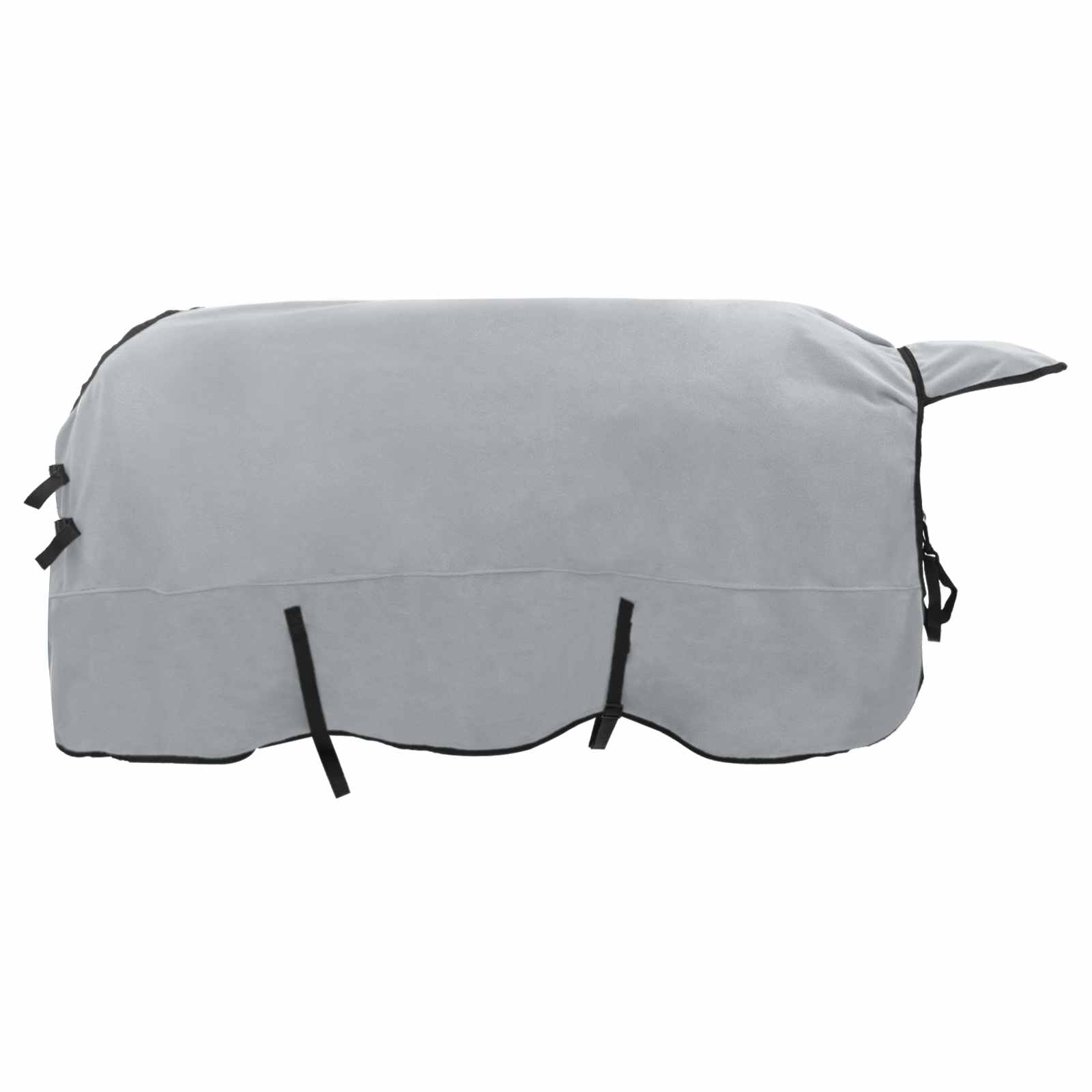 Pferdedecke Hellgrau und Rosa 135 cm Polyester