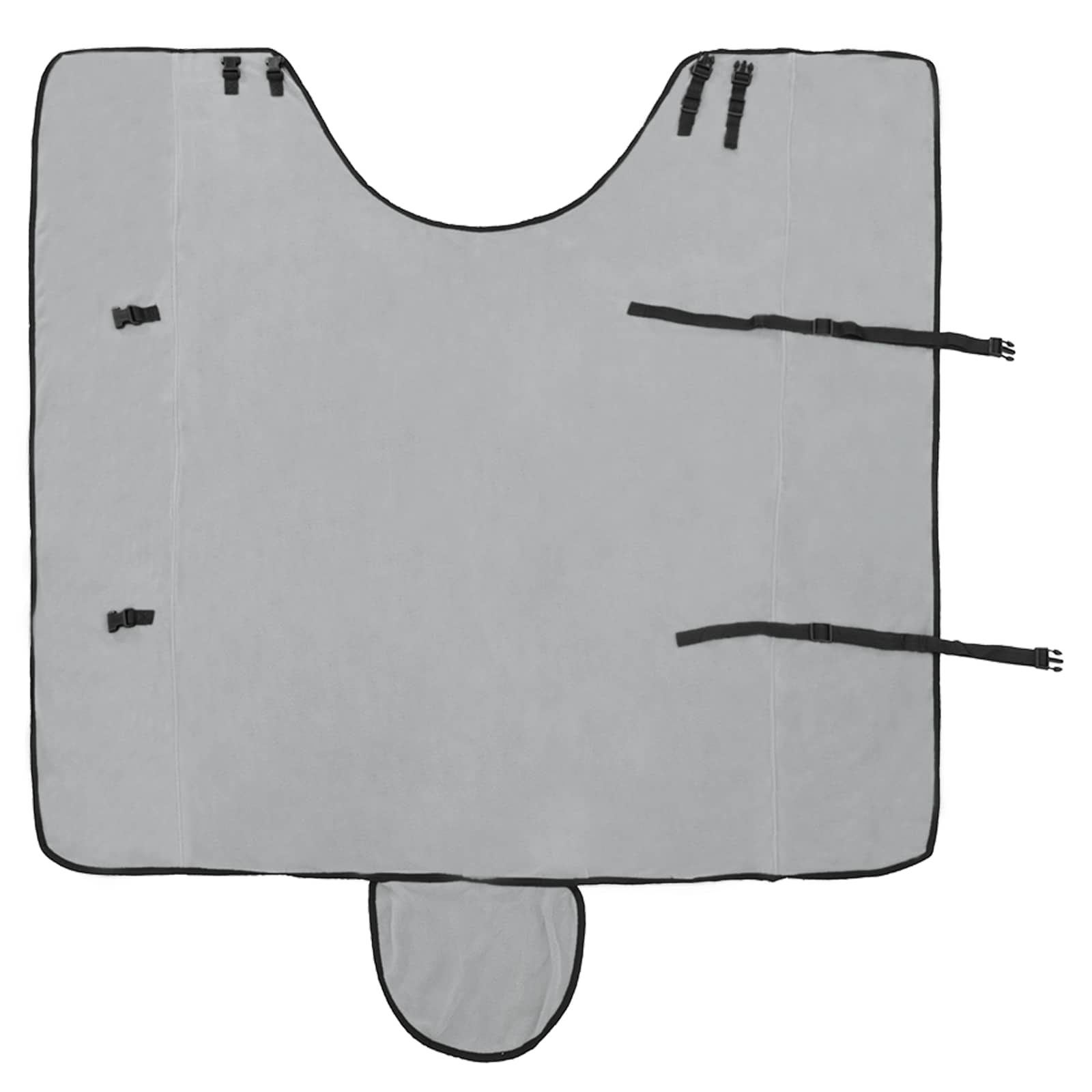 Pferdedecke Hellgrau und Rosa 155 cm Polyester