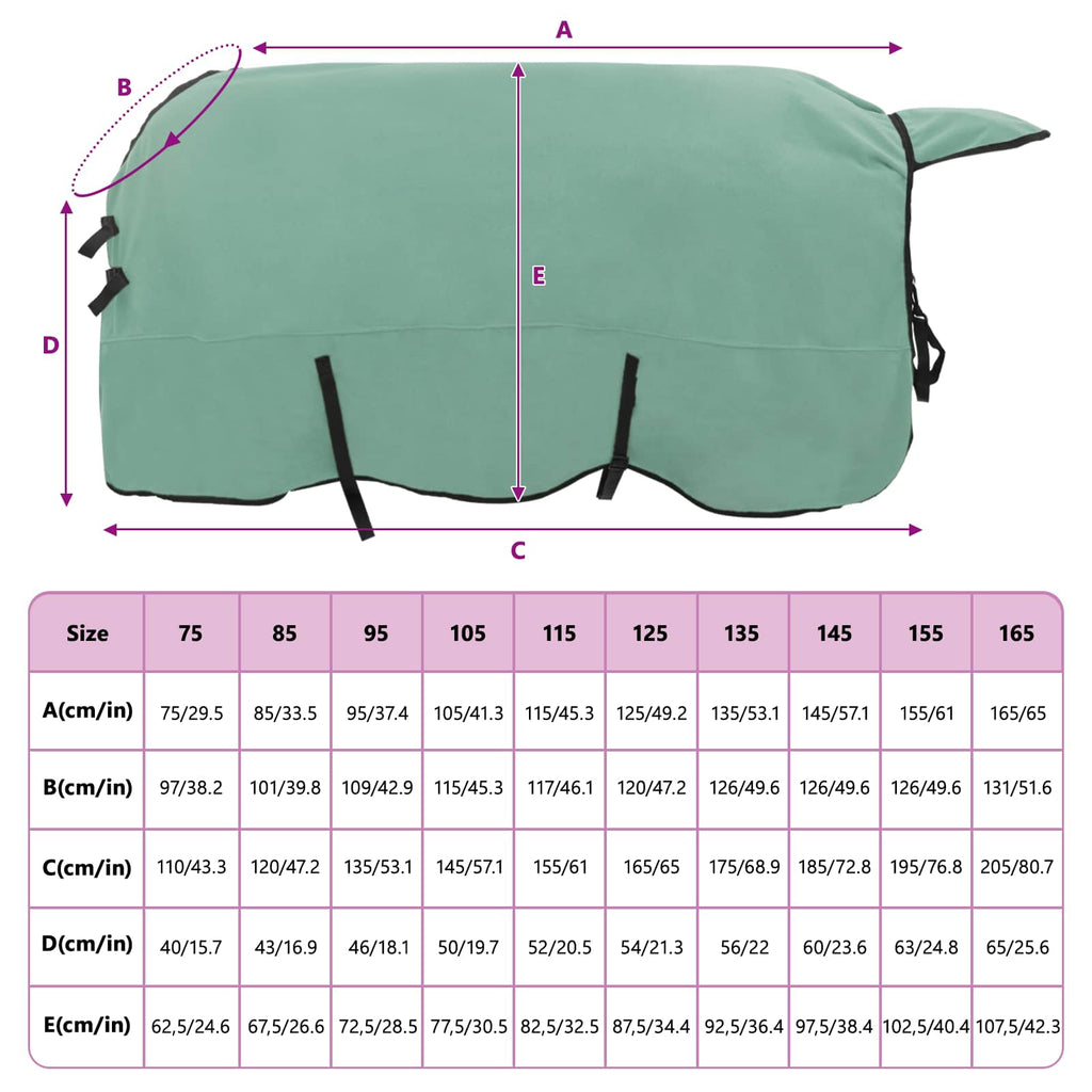 Pferdedecke Sondergrün 155 cm Polyester
