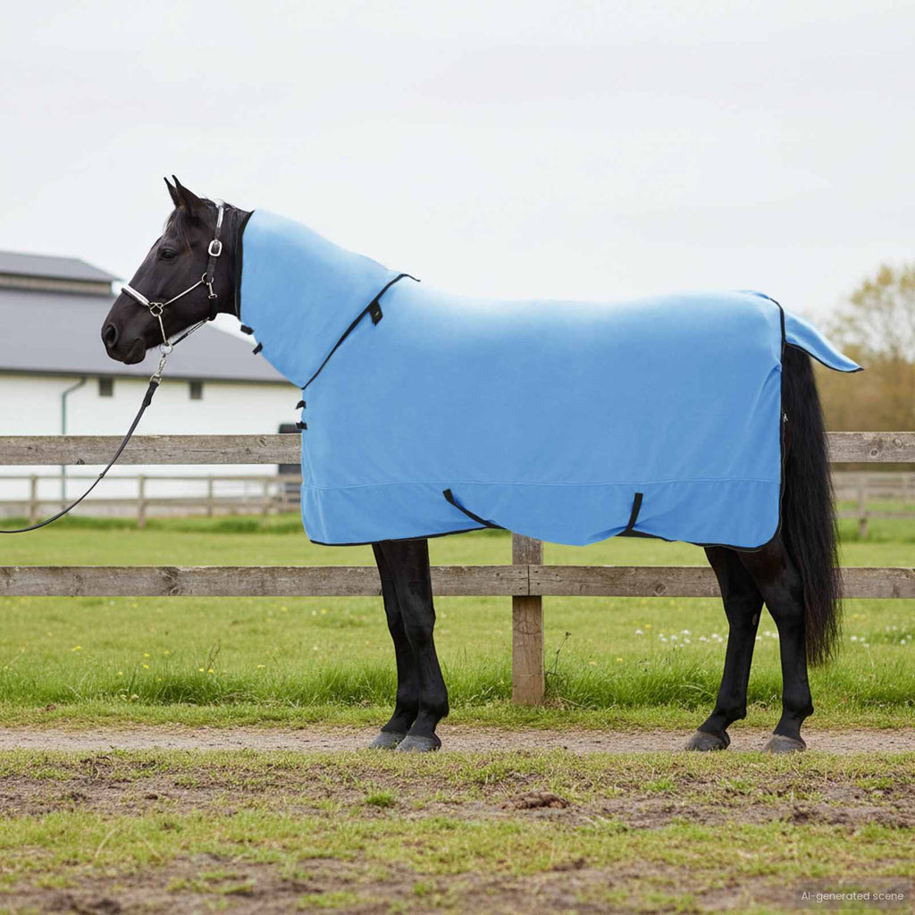 Pferdedecke Volles Aqua 145 cm Polyester