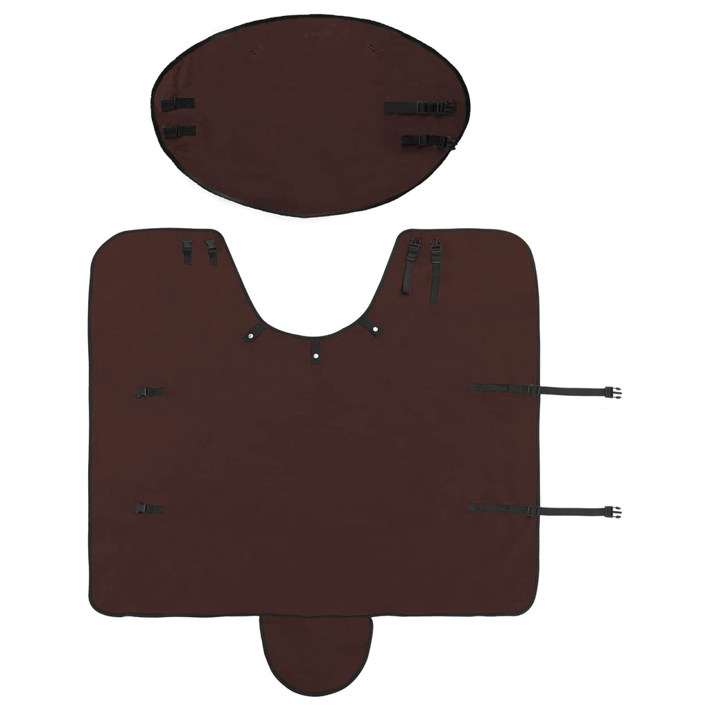 Pferdedecke Volles Dunkelbraun 105 cm Polyester