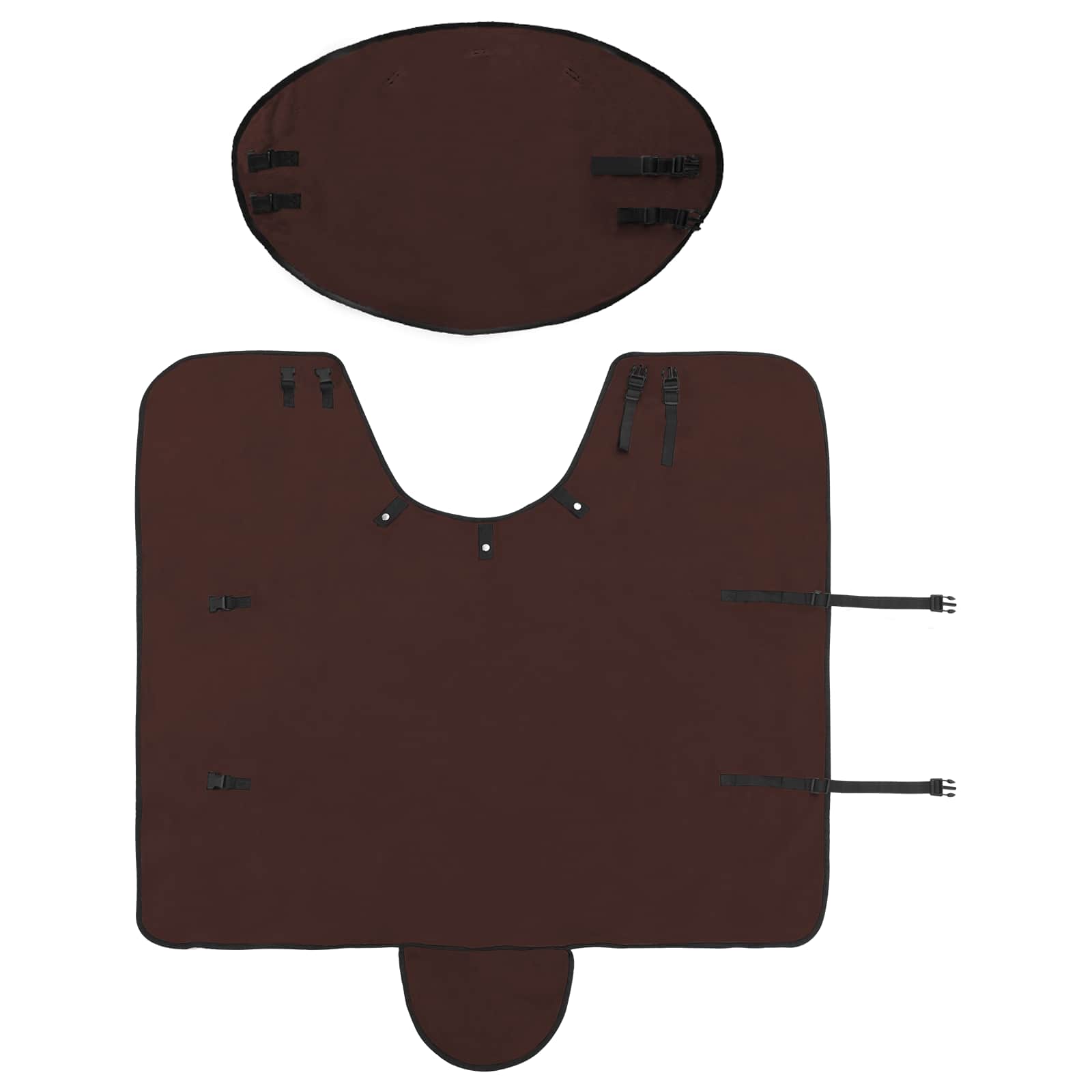Pferdedecke Volles Dunkelbraun 105 cm Polyester