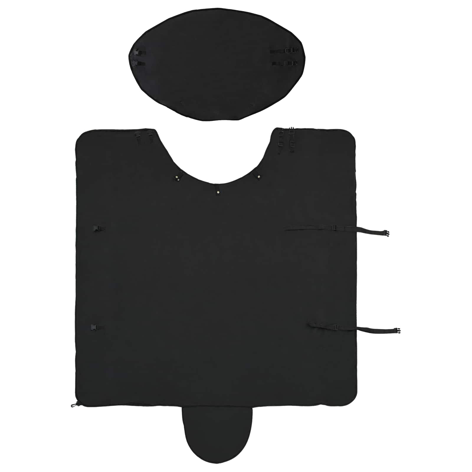 Pferdedecke Schwarz 105 cm Polyester