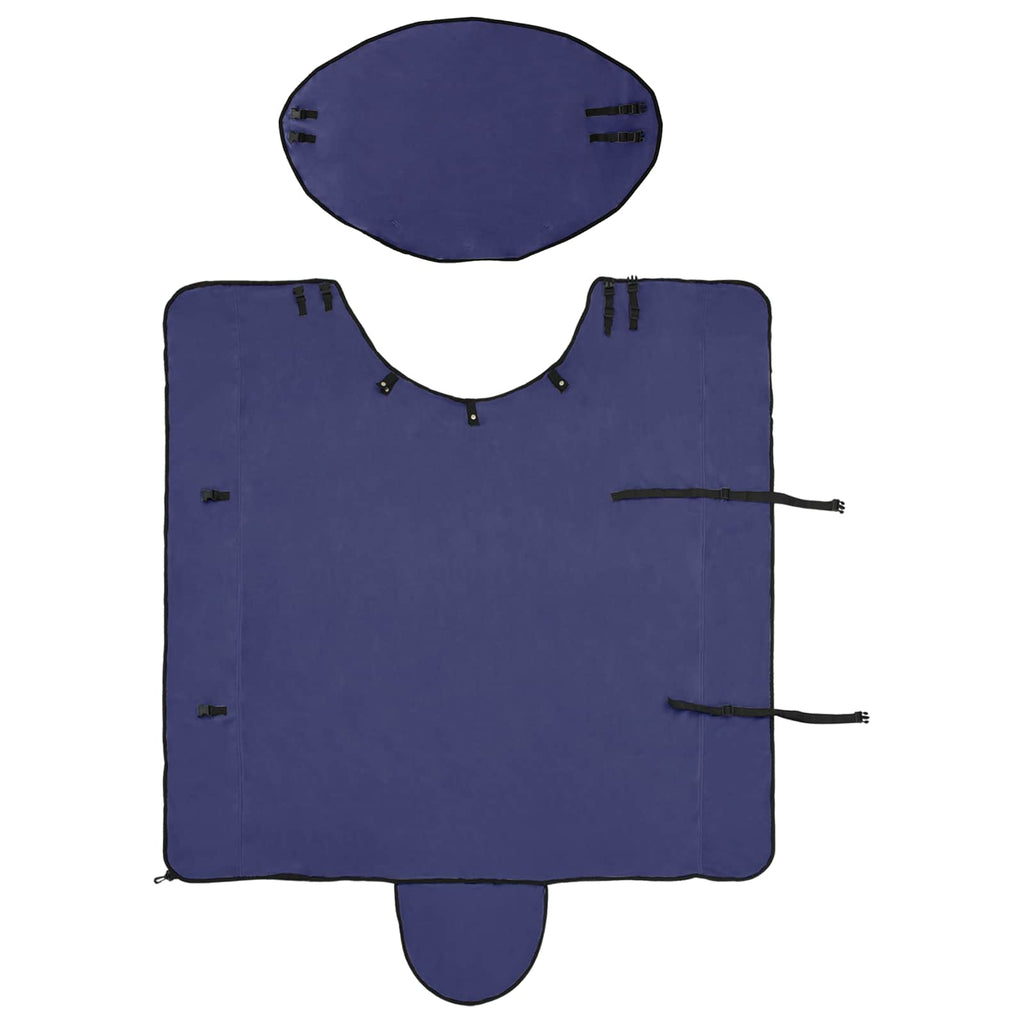 Pferdedecke Marineblau 125 cm Polyester