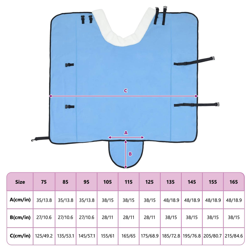 Pferdedecke Volles Aqua 155 cm Polarfleece