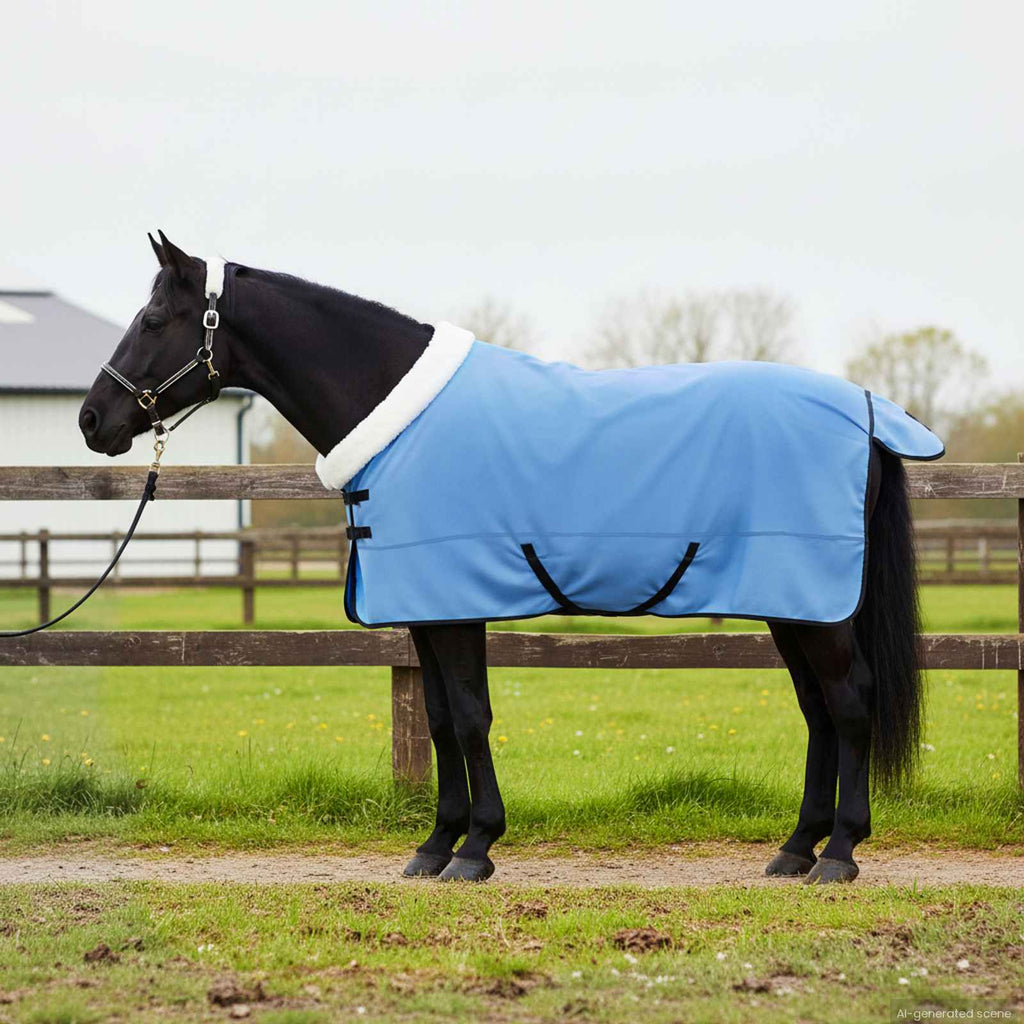 Pferdedecke Volles Aqua 165 cm Polarfleece