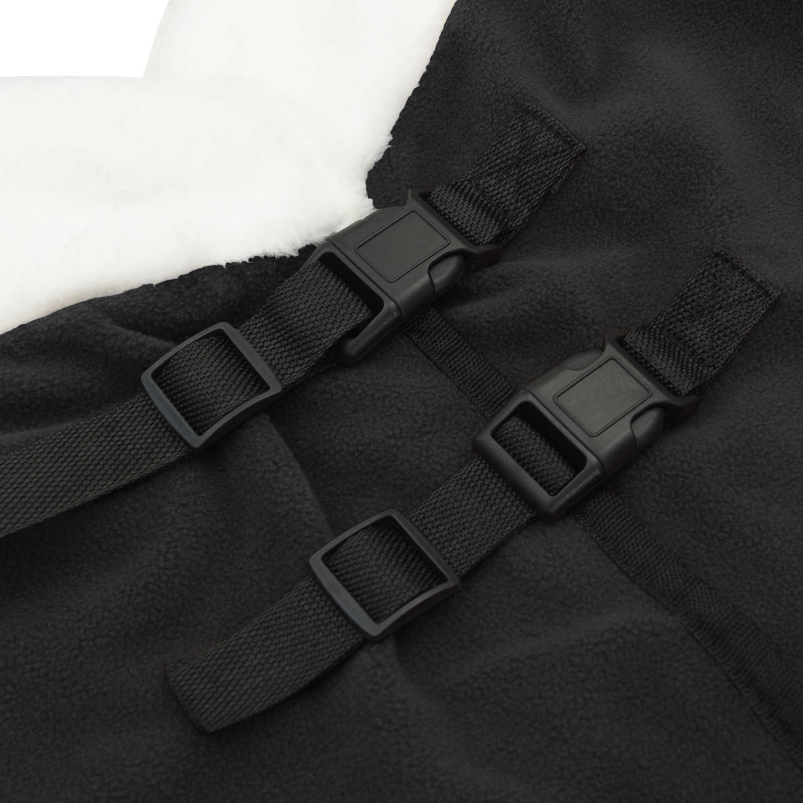 Pferdedecke Schwarz 125 cm Polarfleece