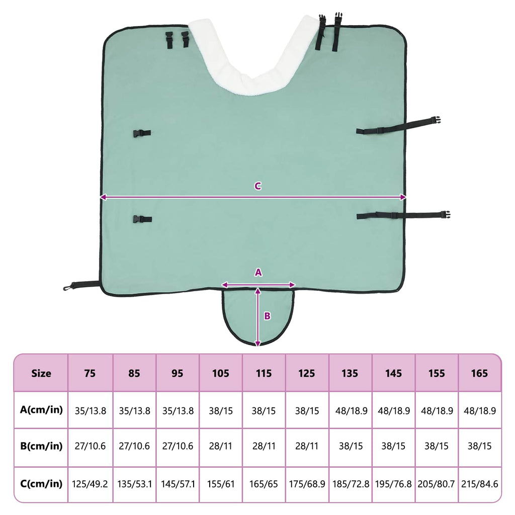Pferdedecke Dunkelgrün 75 cm Polarfleece