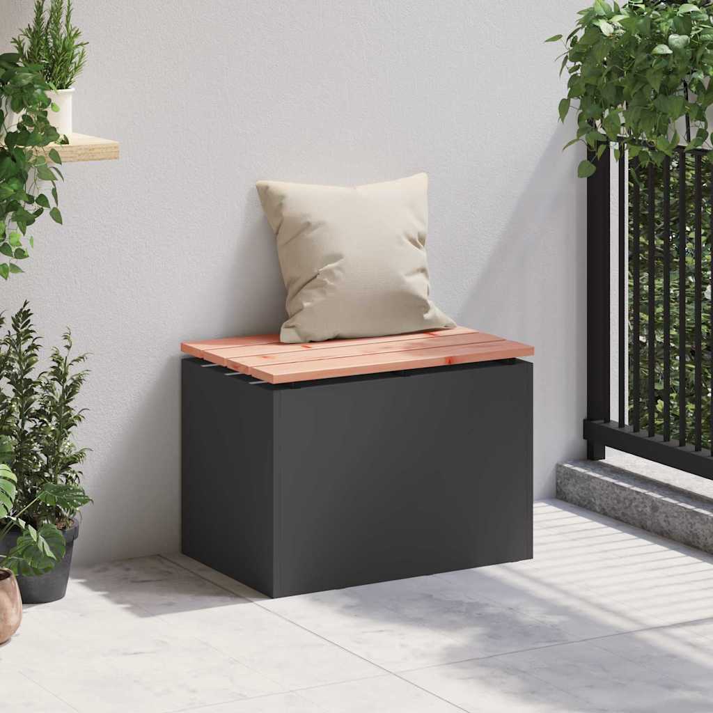Gartenbank Schwarz 60 x 40 x 43 cm