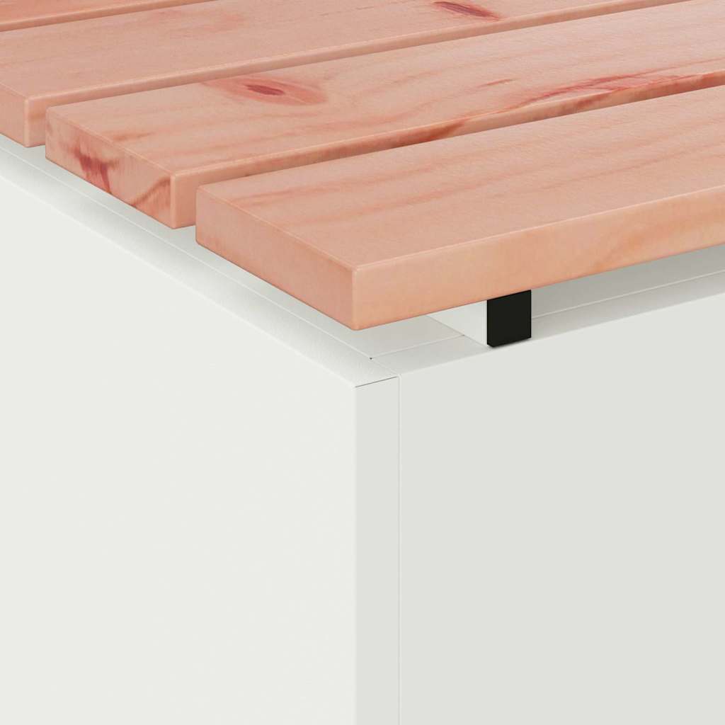 Gartenbank Weiß 60 x 40 x 43 cm