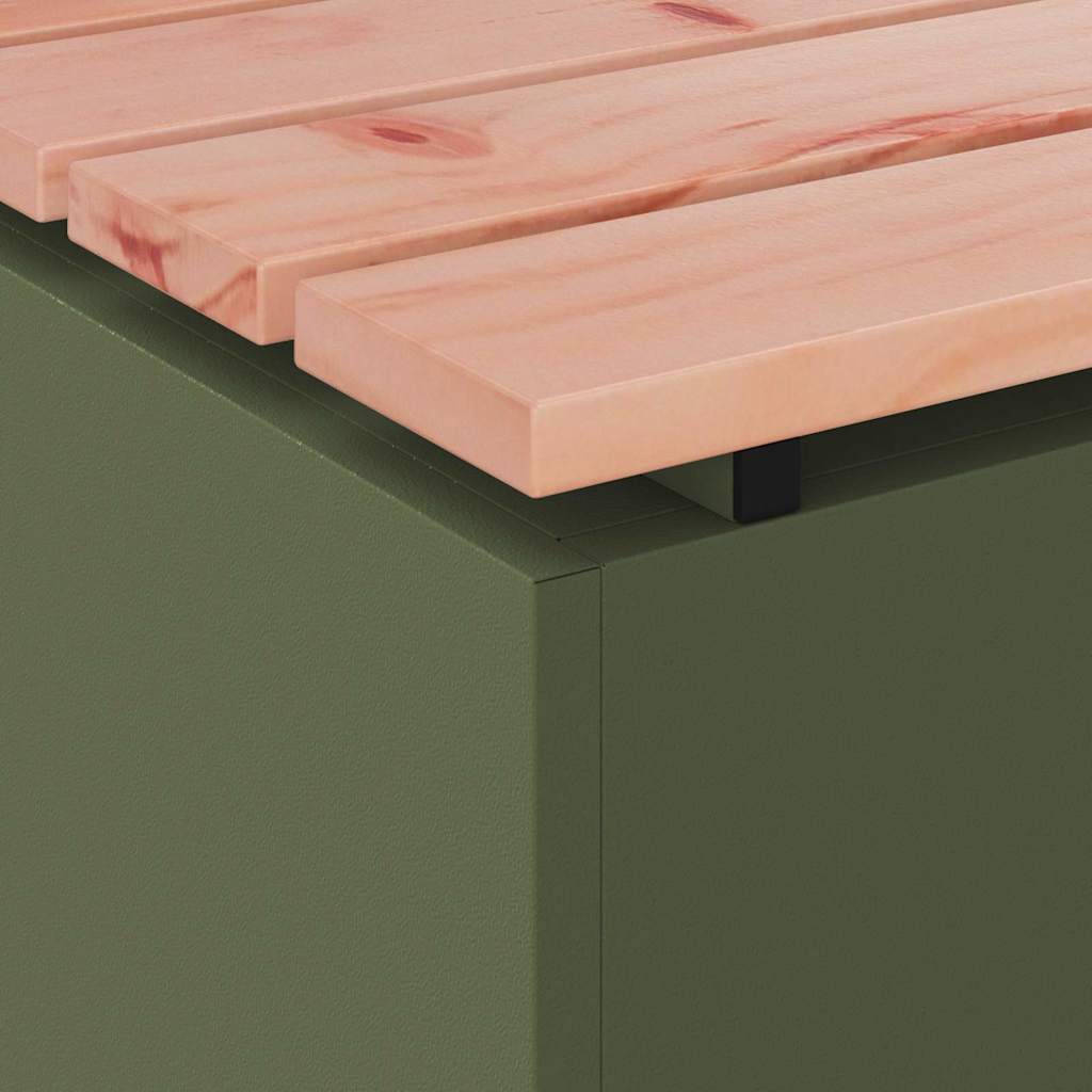 Gartenbank Olive Grün 60 x 40 x 43 cm