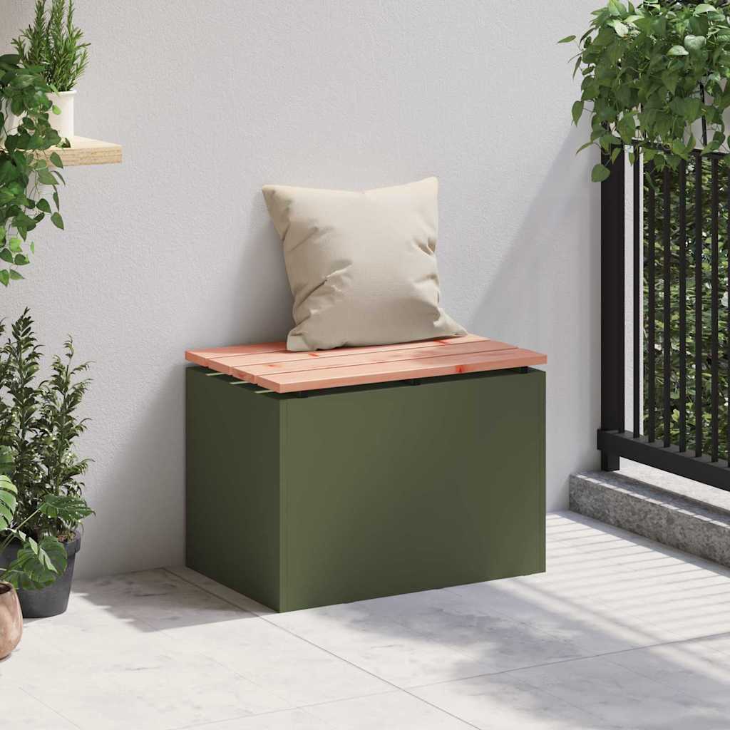Gartenbank Olive Grün 60 x 40 x 43 cm