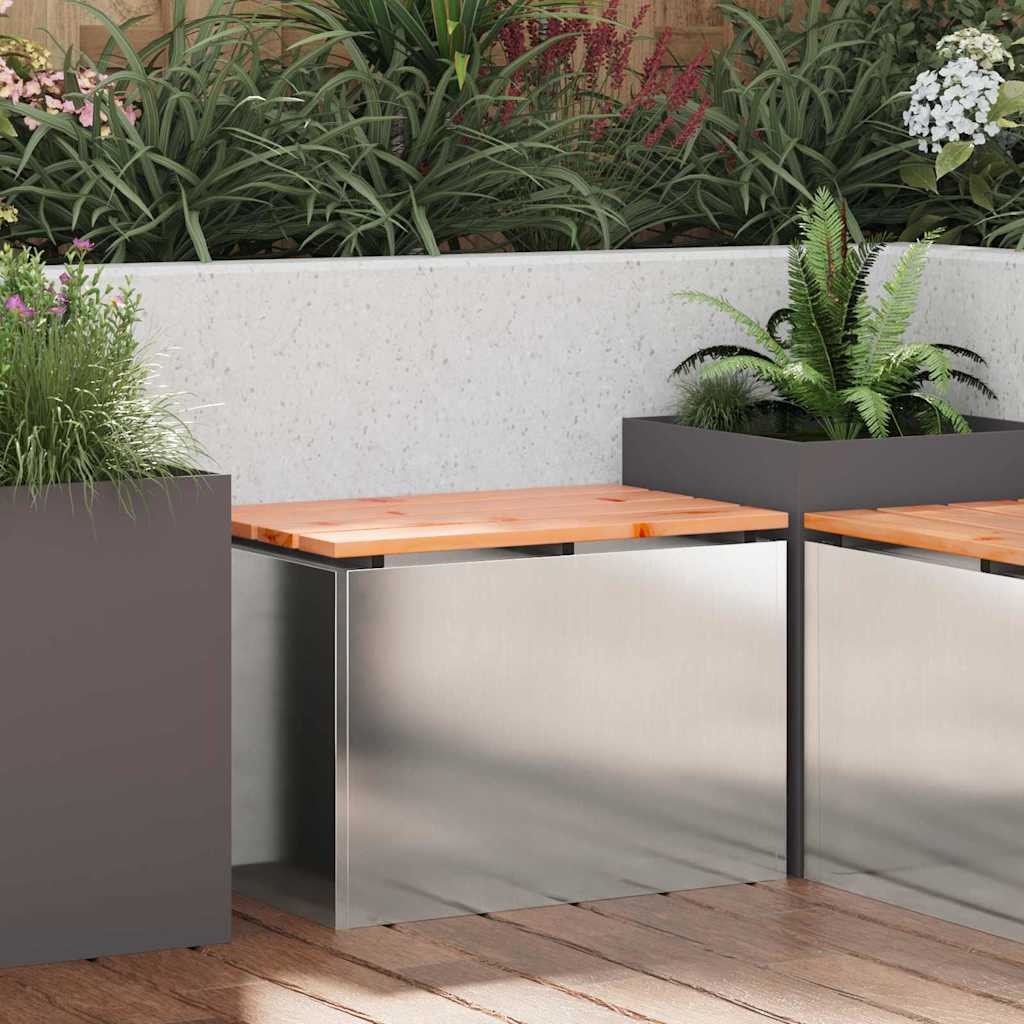 Gartenbank Edelstahl 60 x 40 x 43 cm