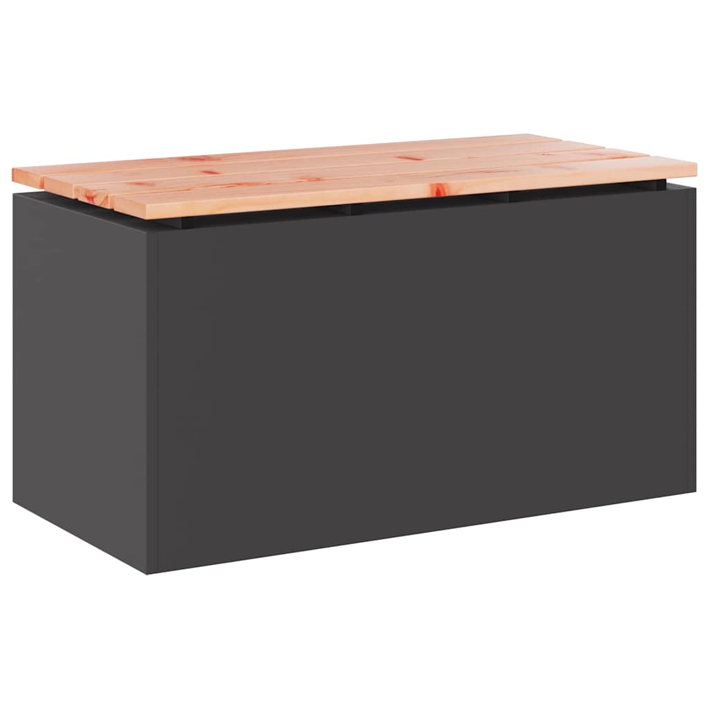 Gartenbank Schwarz 80 x 40 x 43 cm