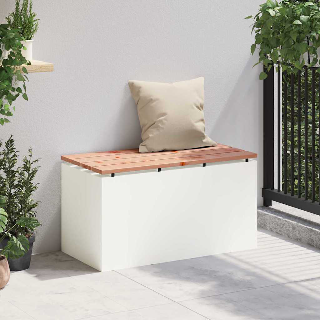 Gartenbank Weiß 80 x 40 x 43 cm