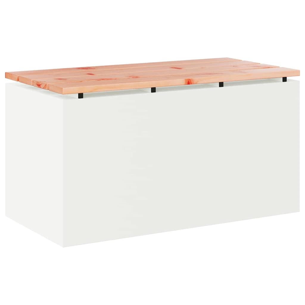 Gartenbank Weiß 80 x 40 x 43 cm