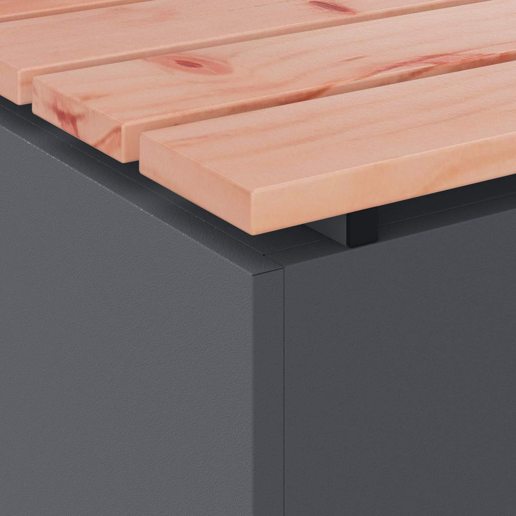 Gartenbank Anthrazit 100 x 40 x 43 cm