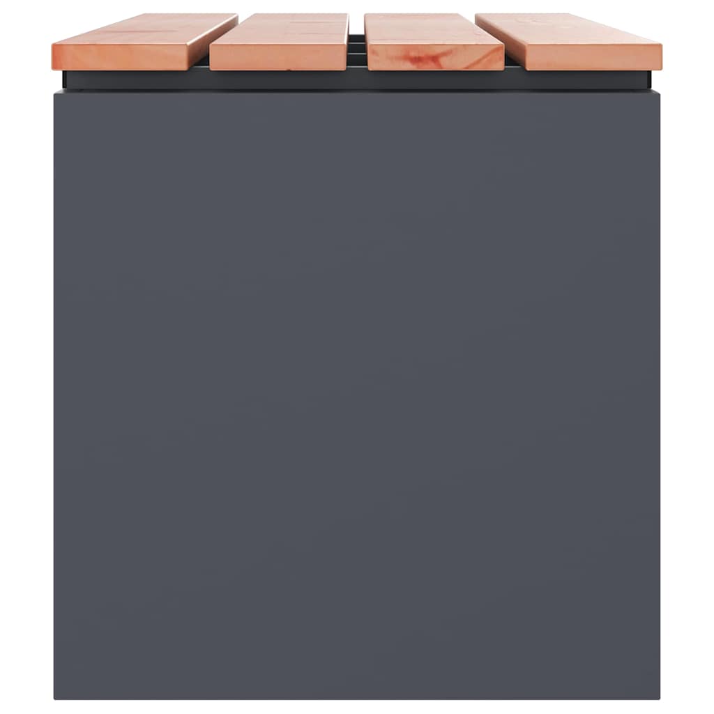 Gartenbank Anthrazit 100 x 40 x 43 cm