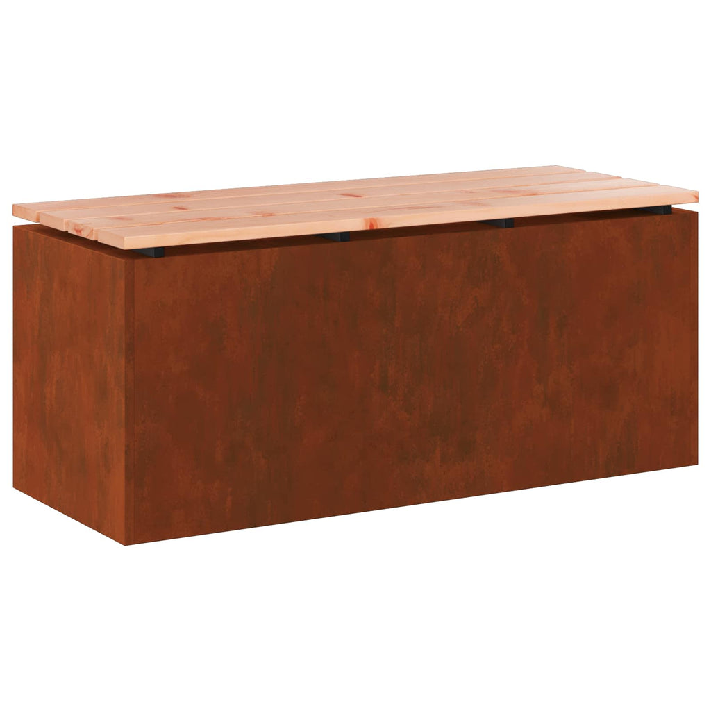 Gartenbank Wetterfeststahl 100 x 40 x 43 cm