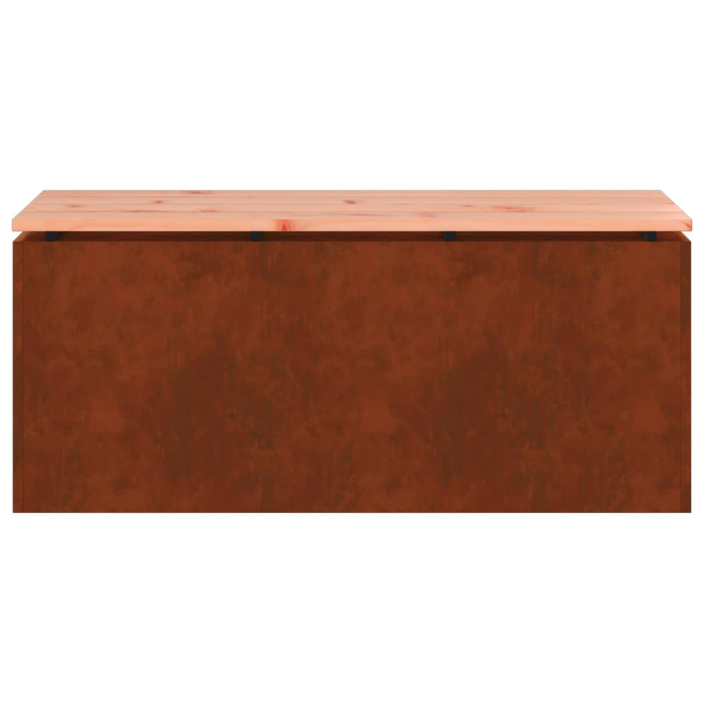 Gartenbank Wetterfeststahl 100 x 40 x 43 cm