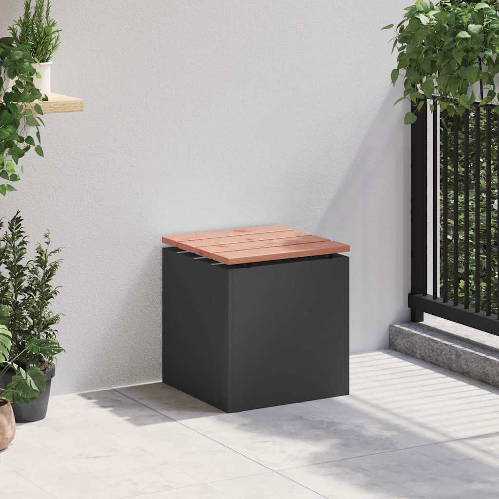 Gartenbank Schwarz 40 x 40 x 43 cm
