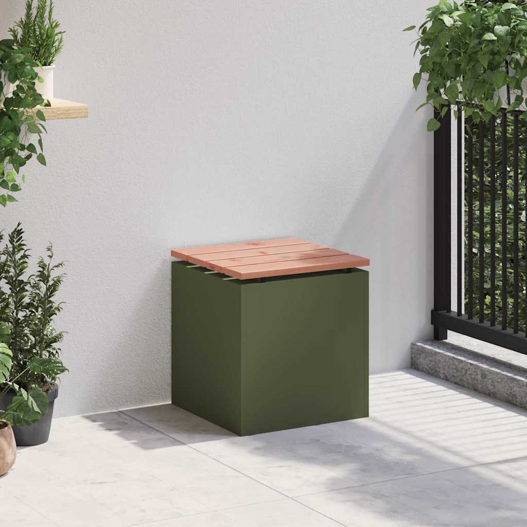 Gartenbank Olive Grün 40 x 40 x 43 cm