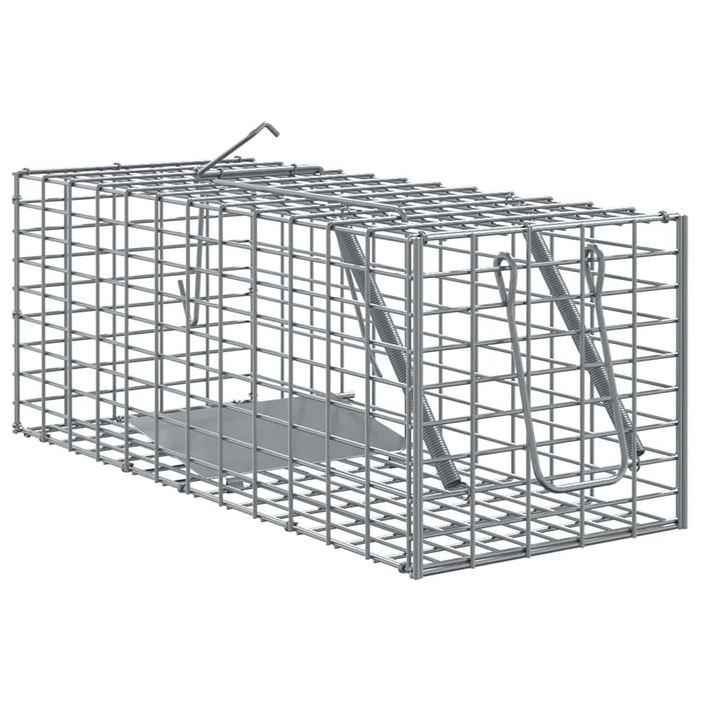 Tierfalle Anthrazit 31 x 13 x 12cm Stahl