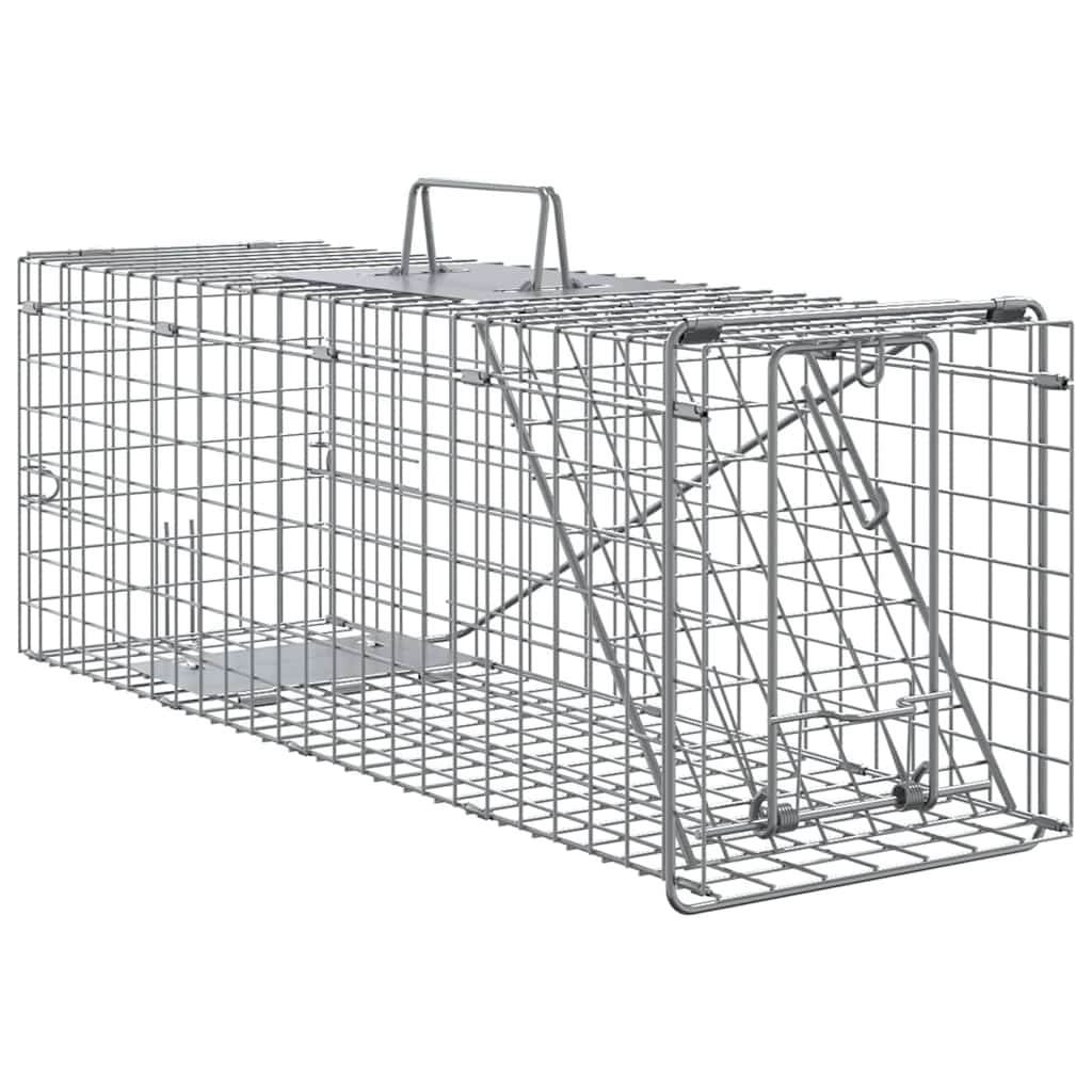Tierfalle Anthrazit 61 x 20 x 21,5 cm Stahl