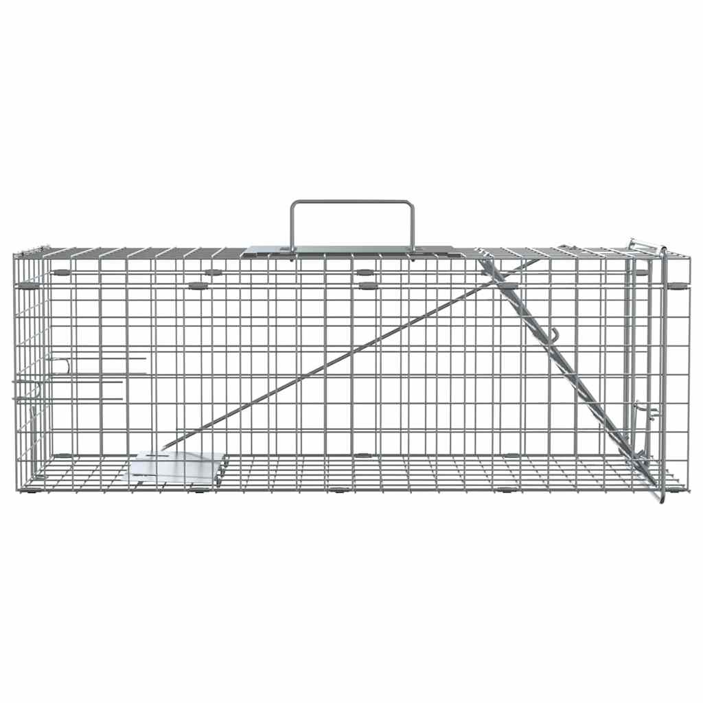 Tierfalle Anthrazit 61 x 20 x 21,5 cm Stahl