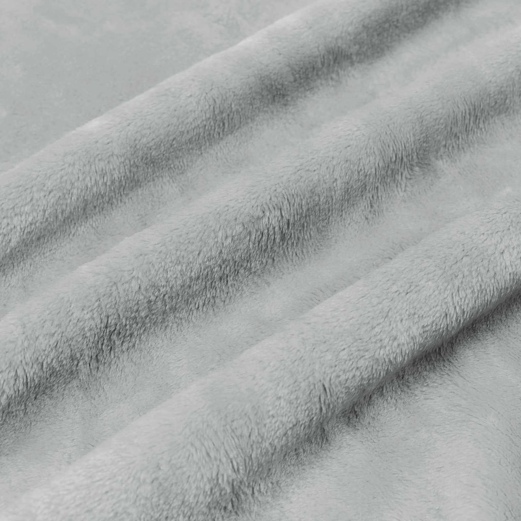 Überwurfdecke Grau 150 x 200 cm Fleece