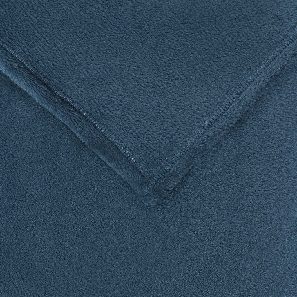Überwurfdecke Marineblau 130 x 150 cm Fleece