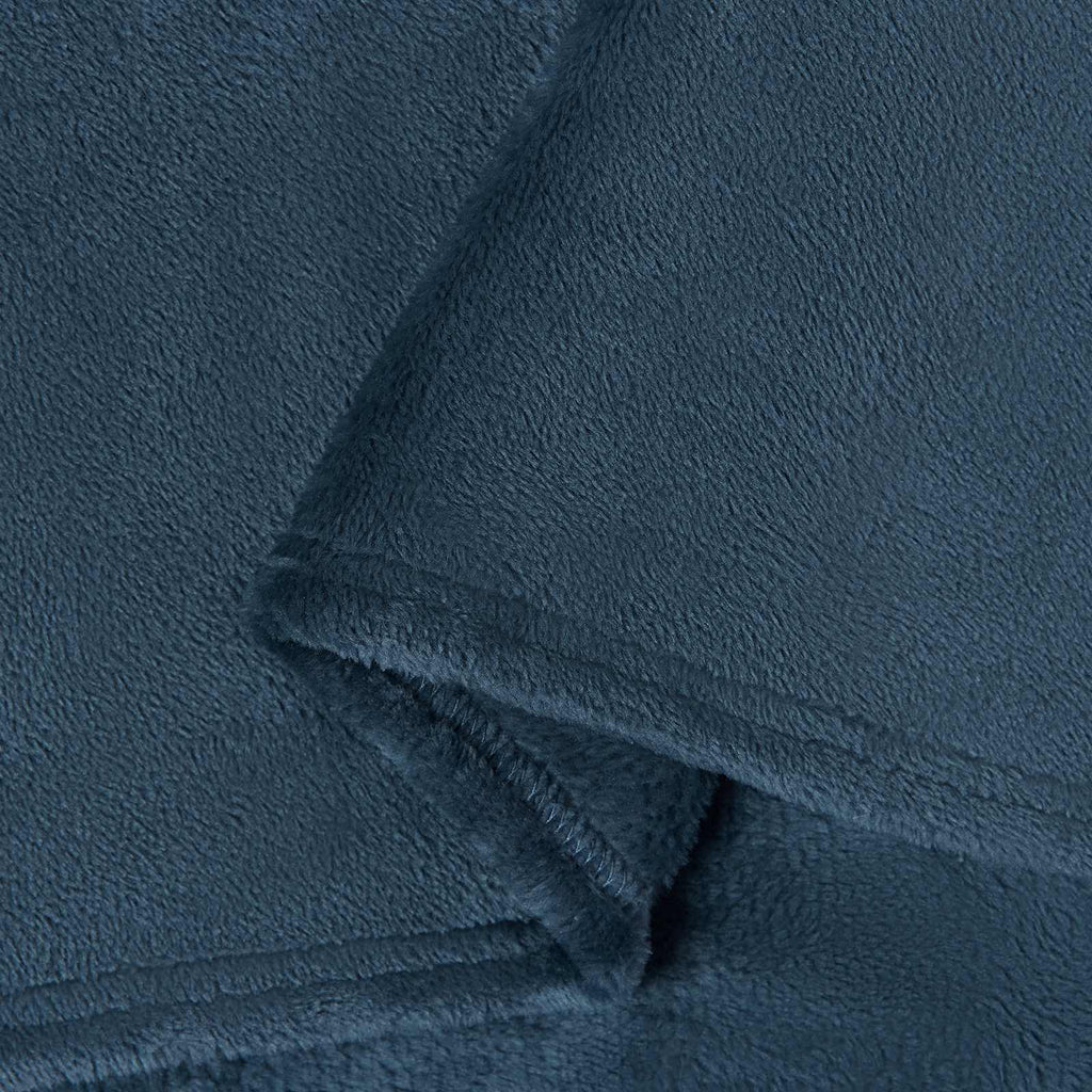 Überwurfdecke Marineblau 130 x 150 cm Fleece