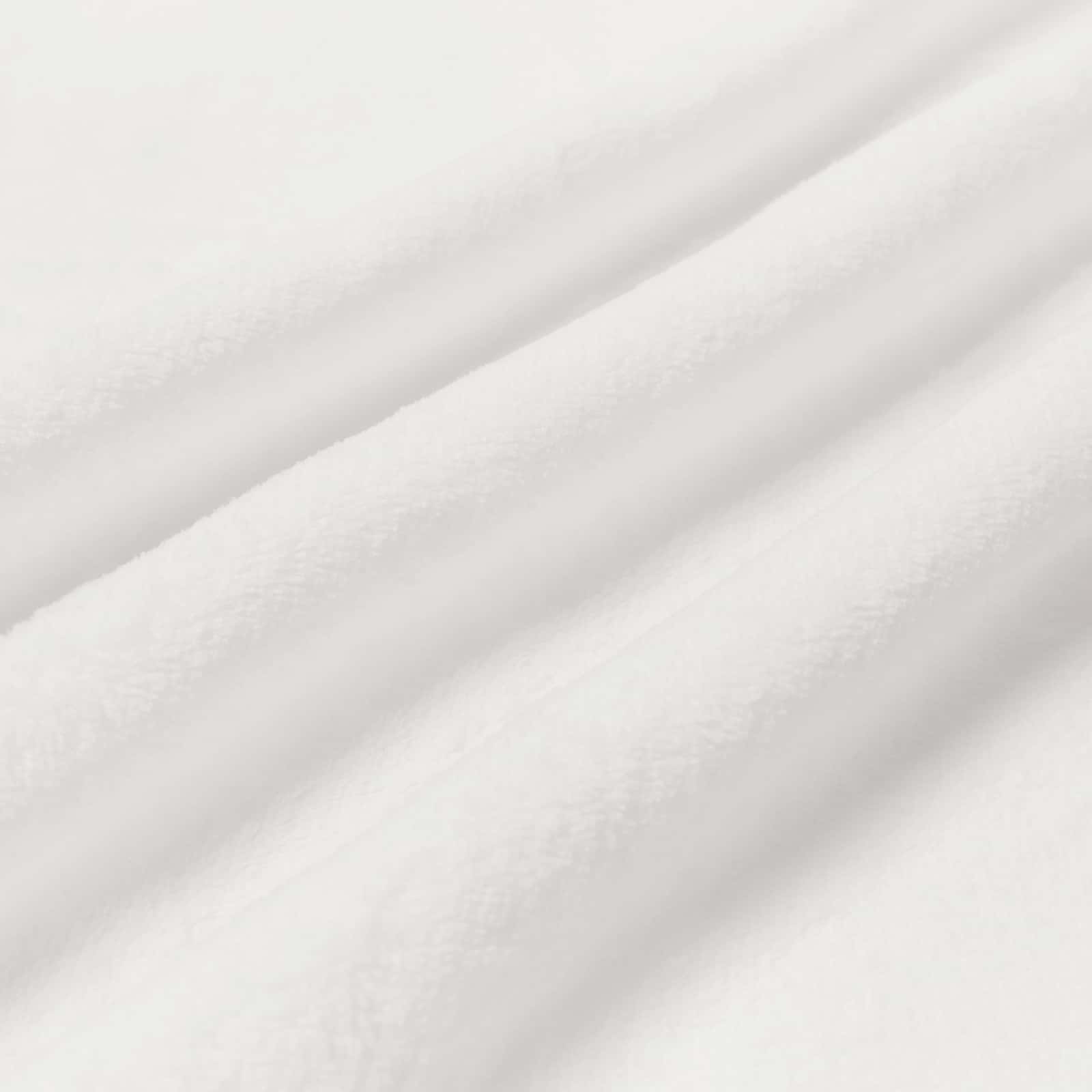 Überwurfdecke Weiß 130 x 150 cm Fleece