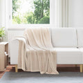 Wohndecken 6 pcs Beige 130 x 150 cm Fleece
