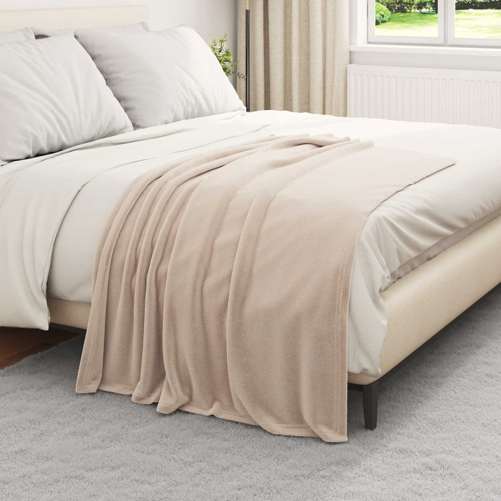 Wohndecken 6 pcs Beige 130 x 150 cm Fleece