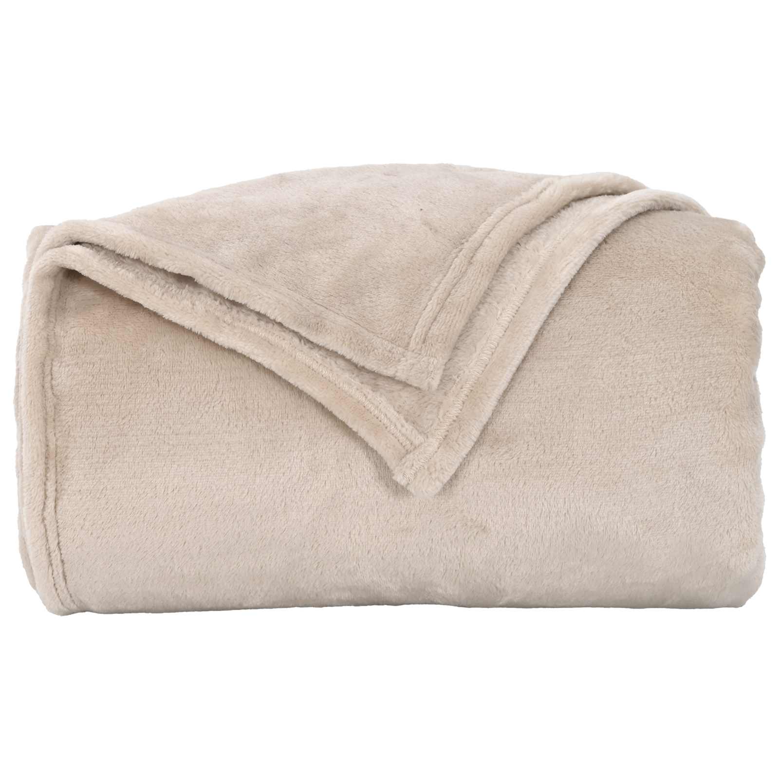 Wohndecken 6 pcs Beige 130 x 150 cm Fleece