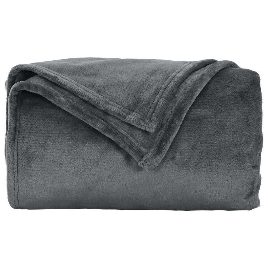 Wohndecken 6 pcs Dunkelgrau 150 x 200 cm Fleece