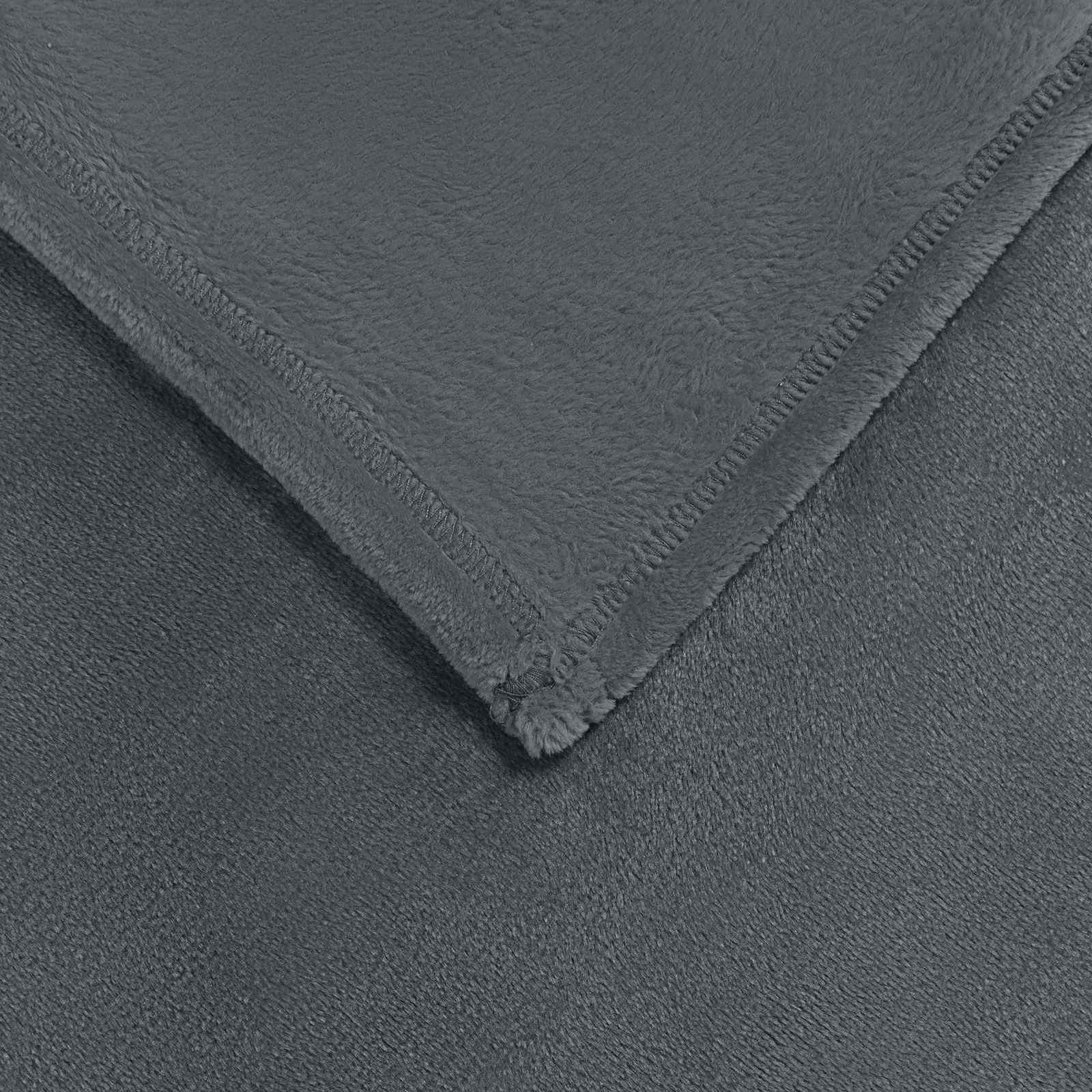 Wohndecken 6 pcs Dunkelgrau 220 x 240 cm Fleece