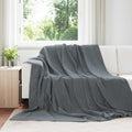 Wohndecken 6 pcs Dunkelgrau 220 x 240 cm Fleece