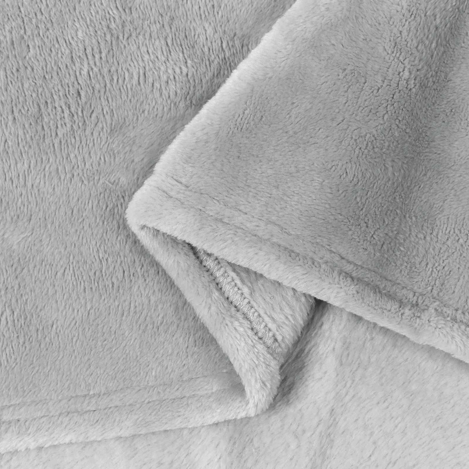 Wohndecken 6 pcs Grau 130 x 150 cm Fleece