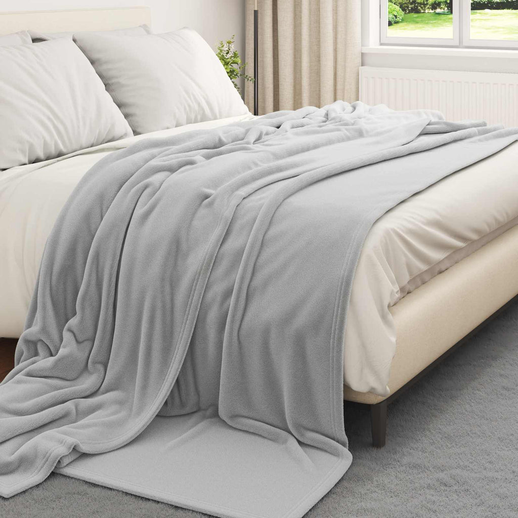 Wohndecken 6 pcs Grau 240 x 270 cm Fleece