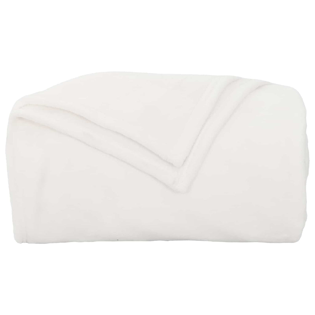 Wohndecken 6 pcs Weiß 130 x 150 cm Fleece