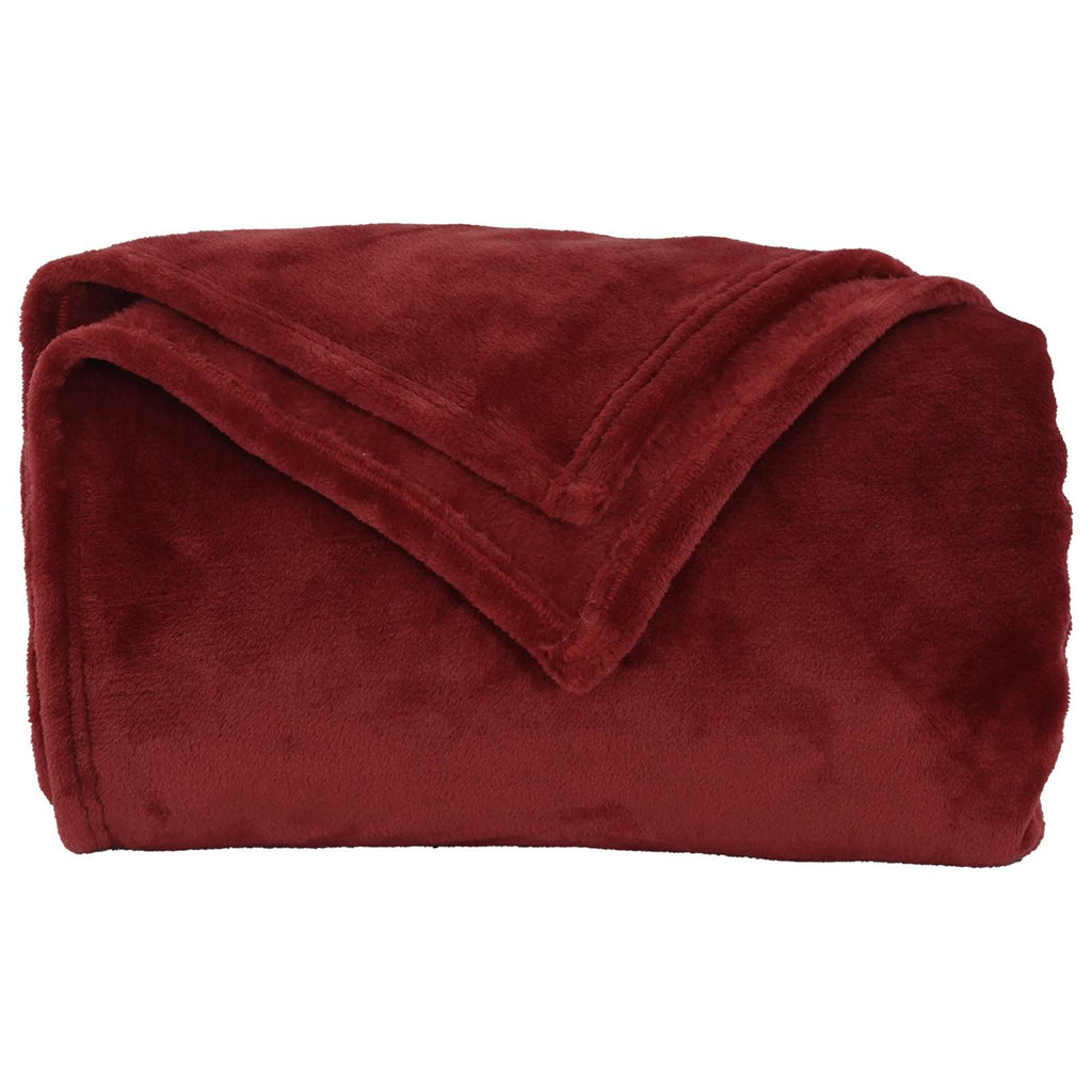 Wohndecken 6 pcs Bordeauxrot 150 x 200 cm Fleece