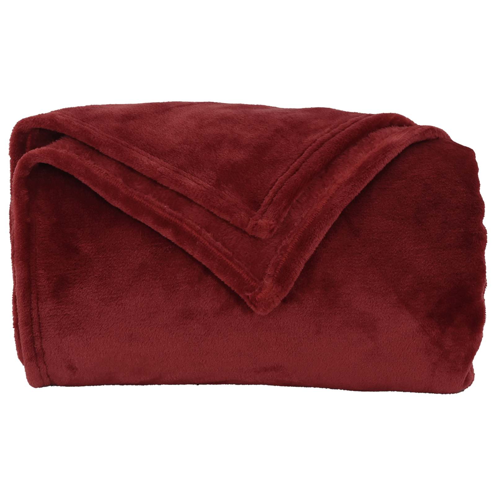 Wohndecken 6 pcs Bordeauxrot 240 x 270 cm Fleece